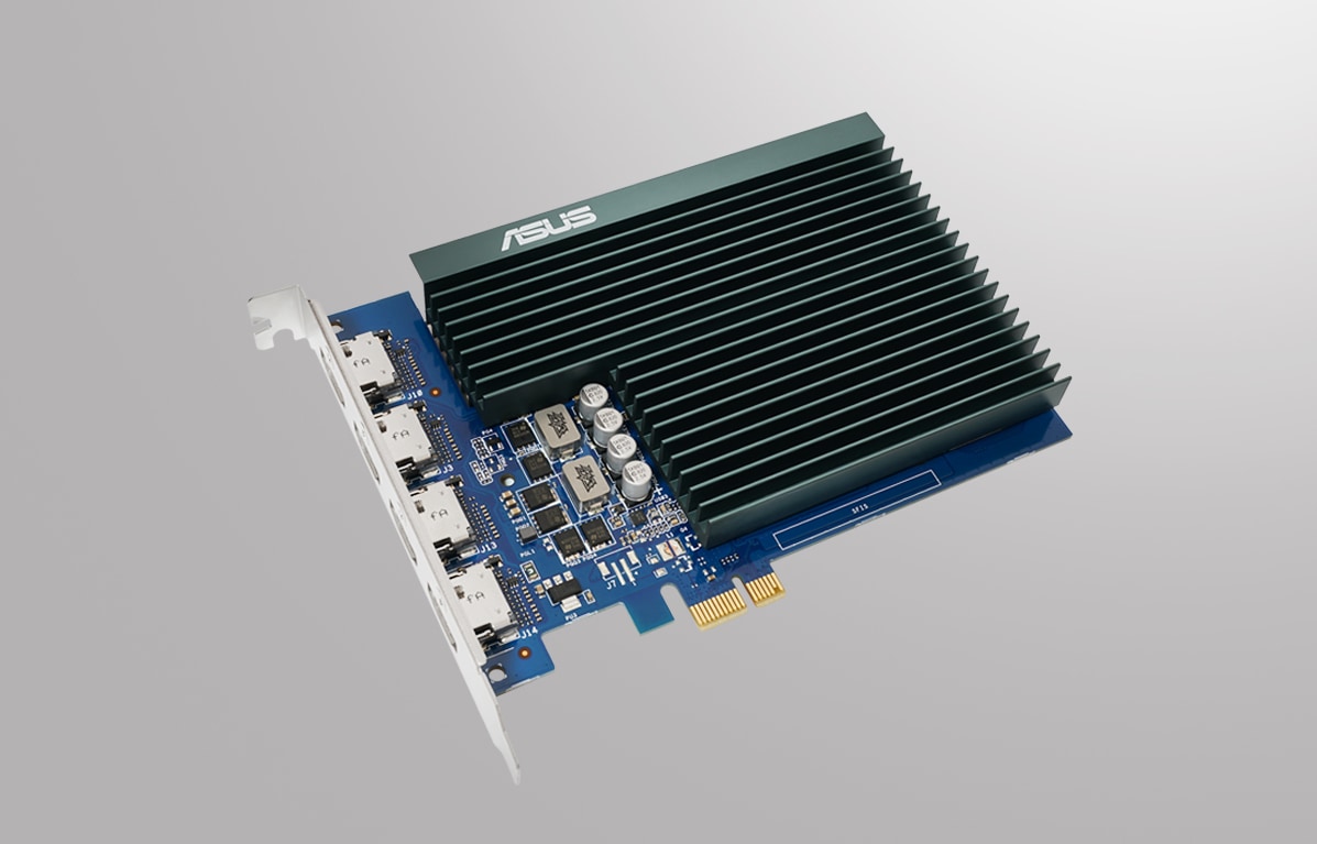 ASUS GT730-4H-SL-2GD5 ① Placa video ASUS GeForce GT 730, 2GB GDDR5, 64bit, GT730-4H-SL-2GD5